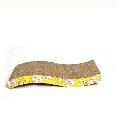 HKM-6182845 S-Shaped and M-Shaped Corrugated Cat Scratcher and Lounger for Claw Maintenance