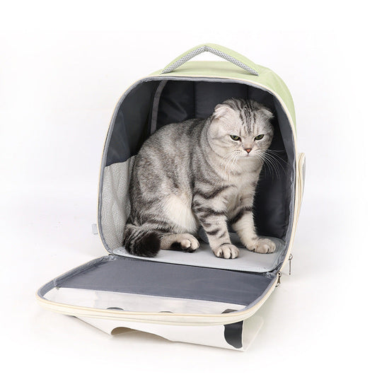 HKM-6184893 Large Capacity Portable Pet Backpack for Outdoor Travel in Multiple Colors