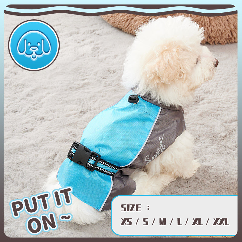 HKM-6185917 Waterproof Dog Raincoat for Summer - Lightweight Pet Jumpsuit for Chihuahuas and Dobermans