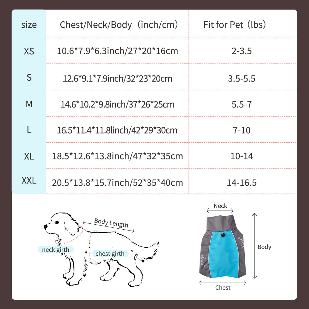 HKM-6185917 Waterproof Dog Raincoat for Summer - Lightweight Pet Jumpsuit for Chihuahuas and Dobermans