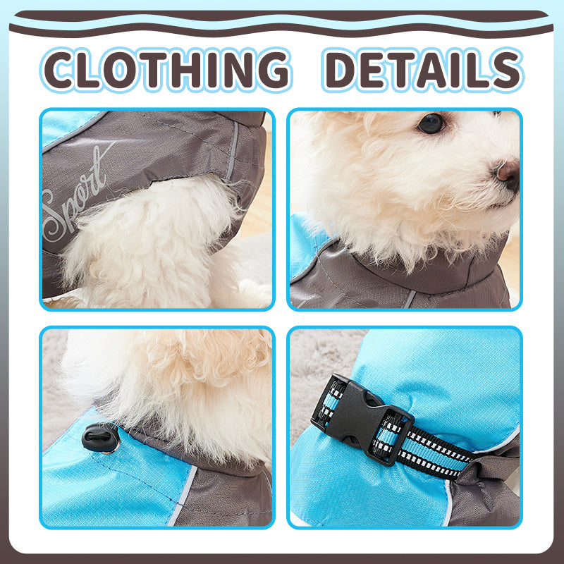HKM-6185917 Waterproof Dog Raincoat for Summer - Lightweight Pet Jumpsuit for Chihuahuas and Dobermans