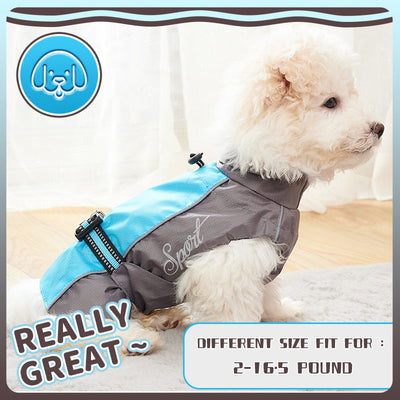 HKM-6185917 Waterproof Dog Raincoat for Summer - Lightweight Pet Jumpsuit for Chihuahuas and Dobermans