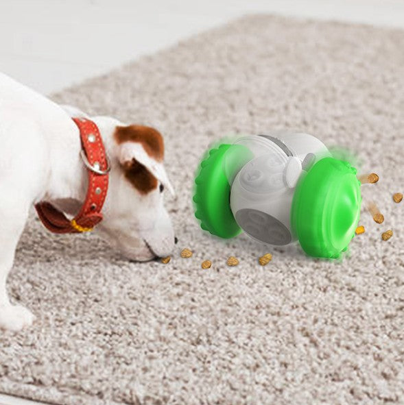 HKM-6186429 Balance Car Dog Toy with Leakage Food Feeder Tumbler in Various Colors