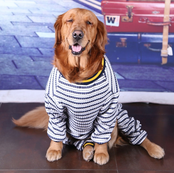 HKM-6186813 Long Sleeve Cotton Shirt for Medium and Large Dogs - Comfortable Fit and Stylish Design