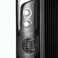 HKM-618707 2400W Oil Filled Radiator with Adjustable Thermostat and Overheat Protection, Portable Freestanding Heater