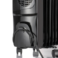 HKM-618707 2400W Oil Filled Radiator with Adjustable Thermostat and Overheat Protection, Portable Freestanding Heater