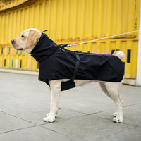 HKM-6187197 Waterproof Outdoor Pet Dog Raincoat in Yellow, Beige, Black - Sizes XL to 7XL