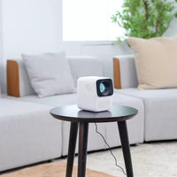 HKM-618771 Portable HD Projector with Manual Keystone Correction and 40-120 Inch Projection Size