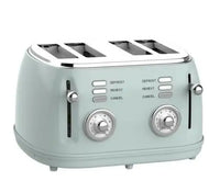 HKM-618835 Electric Kettle and 4-Slice Toaster Kitchen Set with Temperature Display, 1.7L 3000W Kettle and 1500W Toaster