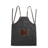 HKM-618963 Adjustable Cross Strap Multi-Purpose Canvas Apron with Tool Pocket for Gardening and Cooking