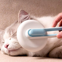 HKM-6189885 High-Density Pin Dog & Cat Grooming Comb with Automatic Hair Release and Comfortable Grip