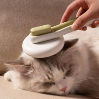 HKM-6189885 High-Density Pin Dog & Cat Grooming Comb with Automatic Hair Release and Comfortable Grip