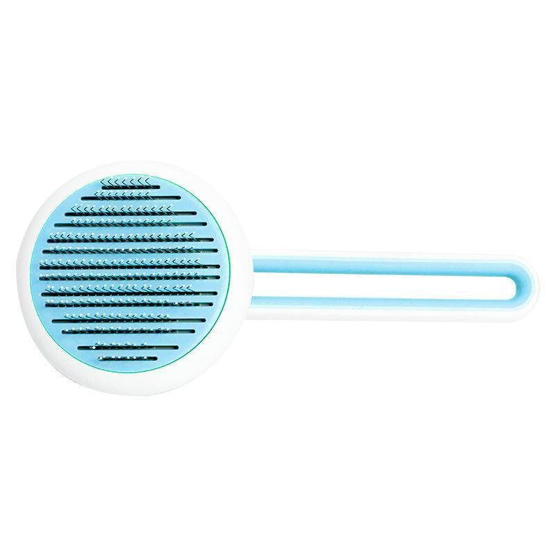 HKM-6189885 High-Density Pin Dog & Cat Grooming Comb with Automatic Hair Release and Comfortable Grip