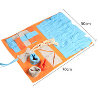 HKM-6190269 Dog Bite Resistant Sniffing Pad for Stress Relief and Slow Food Training - 50x70cm in Orange or Pink