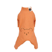 HKM-6190781 All-in-One Cotton Pajamas for Pets in Khaki, Bitter Orange, and Green - Available in Multiple Sizes