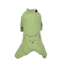 HKM-6190781 All-in-One Cotton Pajamas for Pets in Khaki, Bitter Orange, and Green - Available in Multiple Sizes