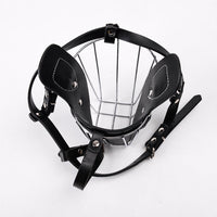 HKM-6191677 Leather Dog Bark Control Mouth Guard for Safety and Training