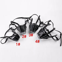 HKM-6191677 Leather Dog Bark Control Mouth Guard for Safety and Training