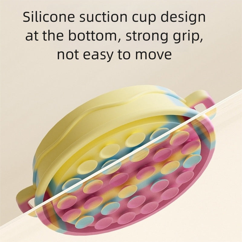 HKM-6192189 Slow Feed Silicone Dog Bowl with Double-Ear Handles and Maze Design for Healthy Eating