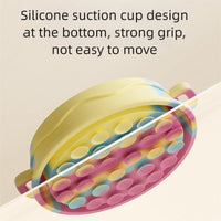 HKM-6192189 Slow Feed Silicone Dog Bowl with Double-Ear Handles and Maze Design for Healthy Eating