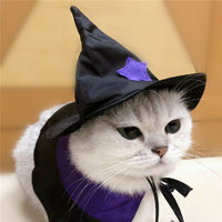 HKM-6193981 Halloween Cloak and Hat Set for Cats and Small to Medium Dogs