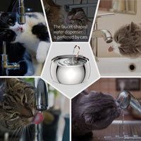 HKM-6194237 4L Stainless Steel Gooseneck Water Dispenser with Copper Tube for Cats and Dogs