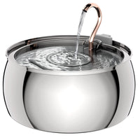 HKM-6194237 4L Stainless Steel Gooseneck Water Dispenser with Copper Tube for Cats and Dogs