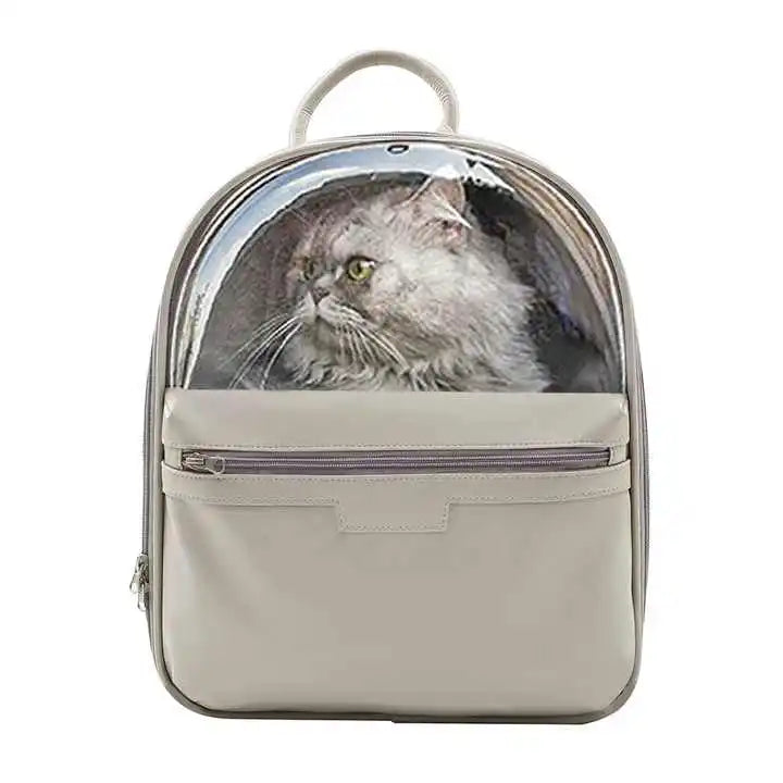 HKM-619603 Foldable Ventilated Cat Backpack Carrier for Travel, Hiking and Camping