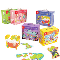 HKM-619667 Early Education Cartoon Jigsaw Puzzle Set for Ages 2-4 - 50+ Pieces, Fun Learning Activity