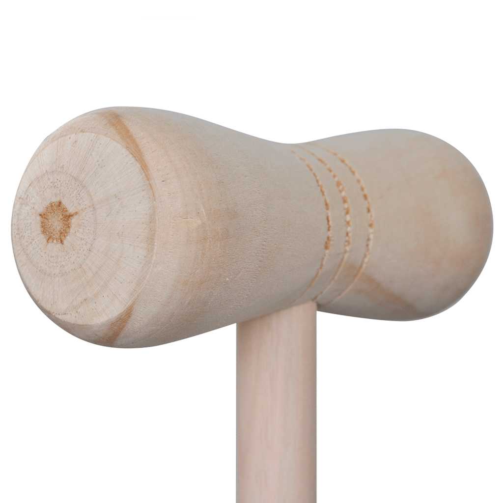 HKM-6197437 Wooden Croquet Set for 4 Players – Includes Mallets, Balls, Hoops, and Stakes