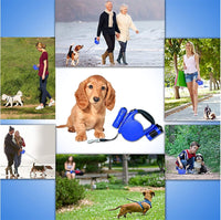 HKM-6197949 Retractable 4.5m Dog Leash with LED Light and Waste Bag Dispenser