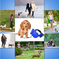 HKM-6197949 Retractable 4.5m Dog Leash with LED Light and Waste Bag Dispenser