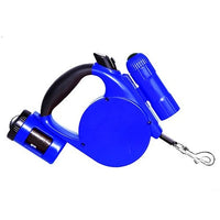 HKM-6197949 Retractable 4.5m Dog Leash with LED Light and Waste Bag Dispenser