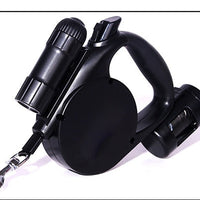 HKM-6197949 Retractable 4.5m Dog Leash with LED Light and Waste Bag Dispenser