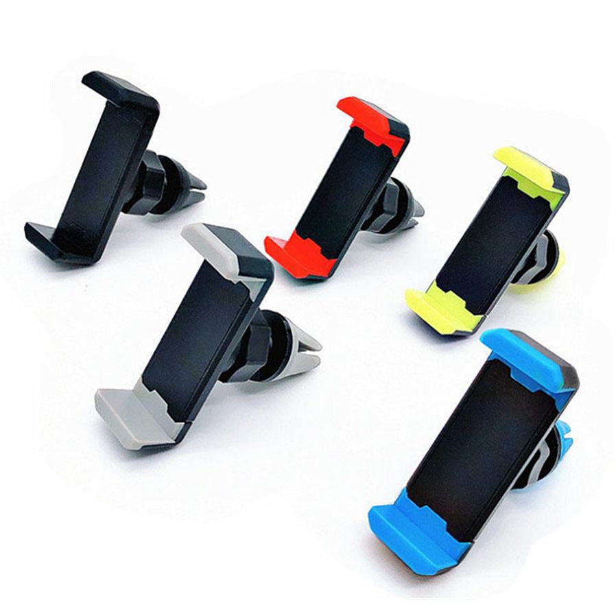 HKM-619795 Compact Mobile Phone Holder for Car Air Vent - Snap-on Design in Multiple Colors