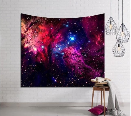HKM-619795 Cosmic Deep Space Polyester Tapestry - Multiple Sizes Available