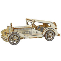 HKM-619923 Wooden 3D Car Simulation Puzzle Model for Children Ages 7-14 - Variety of Designs Available