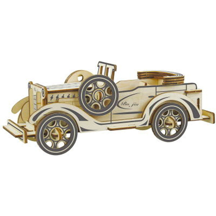 HKM-619923 Wooden 3D Car Simulation Puzzle Model for Children Ages 7-14 - Variety of Designs Available
