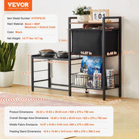 HKM-6199613 Elevated Pet Feeding Station with Storage for Bowls, Toys, and Treats, Adjustable Height Design for All Dog Sizes