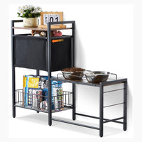 HKM-6199613 Elevated Pet Feeding Station with Storage for Bowls, Toys, and Treats, Adjustable Height Design for All Dog Sizes