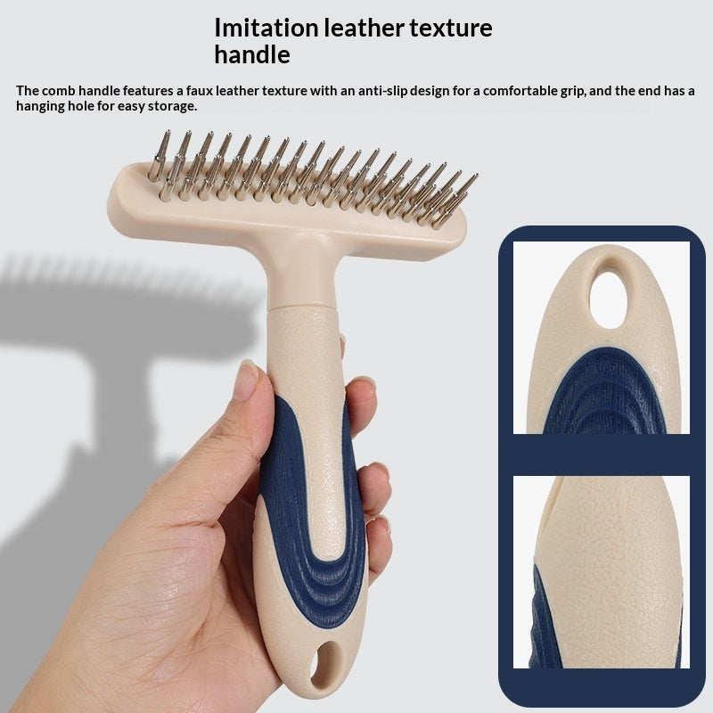 HKM-6199741 Multi-Functional Pet Grooming Brush for Dogs and Cats - Combines Detangling and Hair Removal
