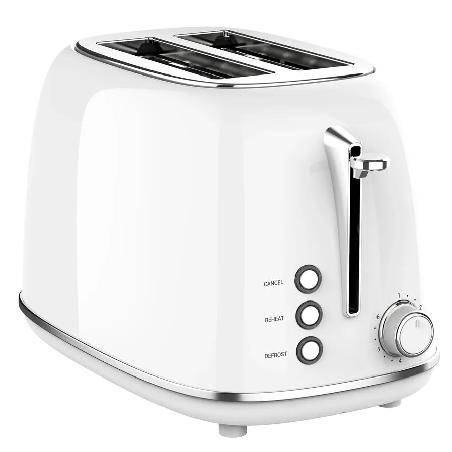 HKM-619987 2-Slice Toaster with Adjustable Browning Control and Removable Crumb Tray