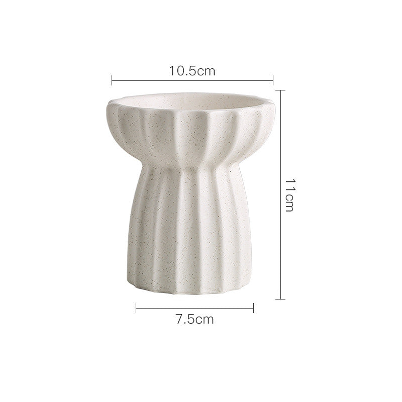 HKM-6200125 Tall Porcelain Cat Bowl - Elegant Design for Comfortable Feeding