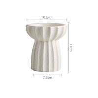 HKM-6200125 Tall Porcelain Cat Bowl - Elegant Design for Comfortable Feeding