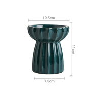 HKM-6200125 Tall Porcelain Cat Bowl - Elegant Design for Comfortable Feeding