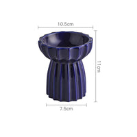 HKM-6200125 Tall Porcelain Cat Bowl - Elegant Design for Comfortable Feeding