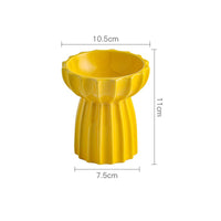 HKM-6200125 Tall Porcelain Cat Bowl - Elegant Design for Comfortable Feeding