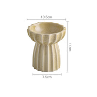HKM-6200125 Tall Porcelain Cat Bowl - Elegant Design for Comfortable Feeding