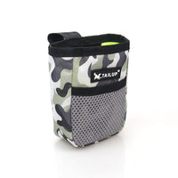 HKM-6200381 Portable Outdoor Dog Snack Pack - Soft Oxford Fabric, 9x4x13cm, Geometric Design