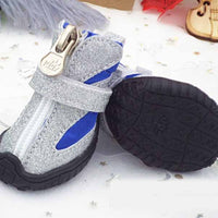 HKM-6200765 Breathable Pet Shoes in Red, Black, Blue for Dogs - Non-Slip and Wear-Resistant Design
